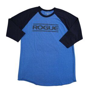Rogue 3/4 Sleeve Shirt Mens Size XL Navy Blue Activewear Gym Workout Crossift